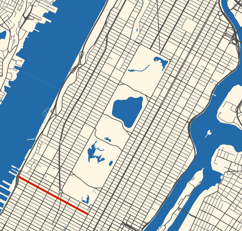 Sample Map of New York City